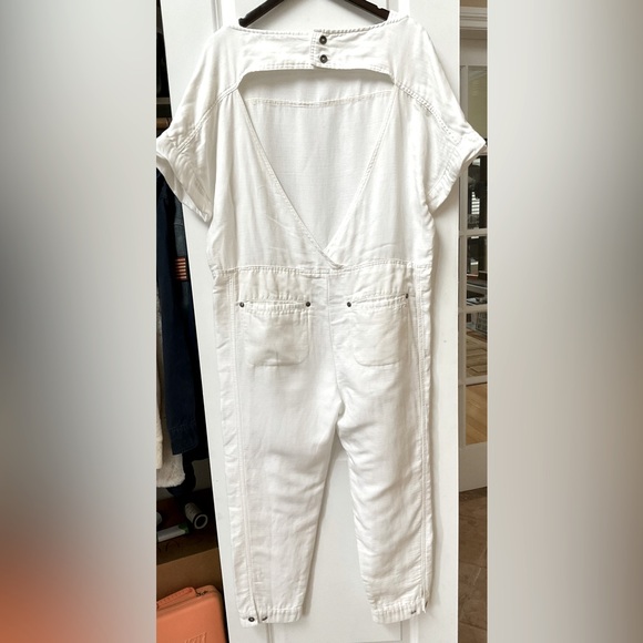 Free People Linen Blend Jumpsuit - Picture 1 of 5